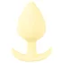 Cuties Mini Butt Plug - dop anal din silicon (galben, 3,1 cm)