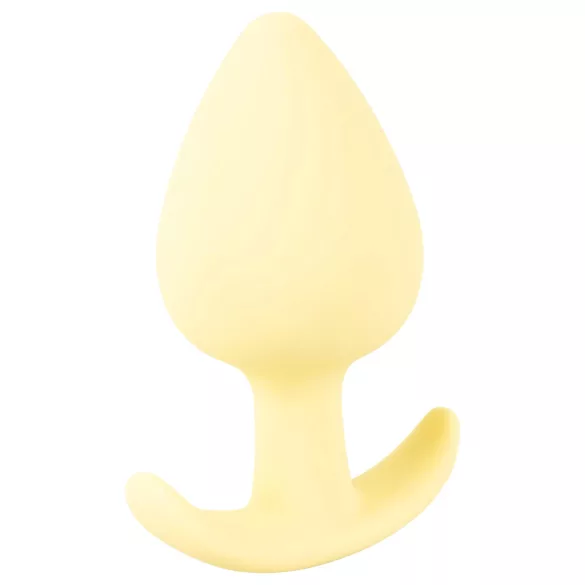 Cuties Mini Butt Plug - dop anal din silicon (galben, 3,1 cm)
