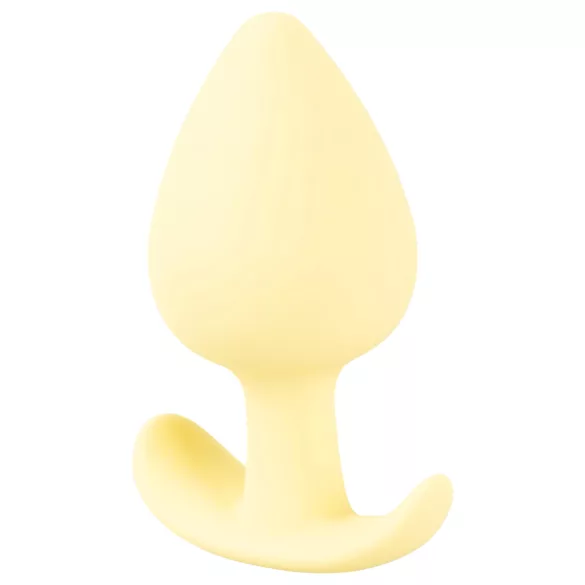 Cuties Mini Butt Plug - dop anal din silicon (galben, 3,1 cm)