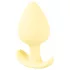 Cuties Mini Butt Plug - dop anal din silicon (galben, 3,1 cm)