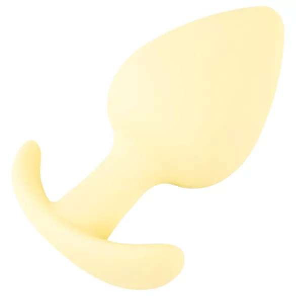 Cuties Mini Butt Plug - dop anal din silicon (galben, 3,1 cm)