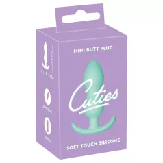 Cuties - dop anal mini - silicon - mentă 2,3cm