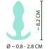 Cuties - dop anal mini - silicon - mentă 2,3cm