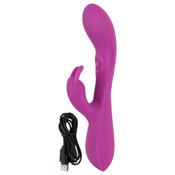 Javida Thumping Rabbit - vibrator cu 3 motoare - braț pentru clitoris - lila