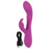 Javida Thumping Rabbit - vibrator cu 3 motoare - braț pentru clitoris - lila