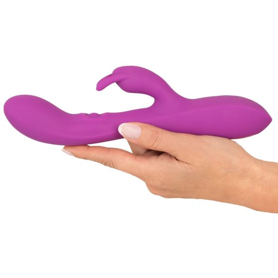 Javida Thumping Rabbit - Vibrator cu trei motoare și stimulator de clitoris (violet)