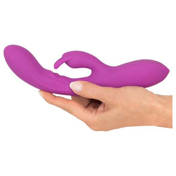 Javida Thumping Rabbit - vibrator cu 3 motoare - braț pentru clitoris - lila