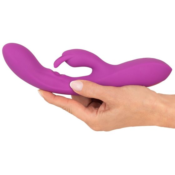 Javida Thumping Rabbit - Vibrator cu trei motoare și stimulator de clitoris (violet)