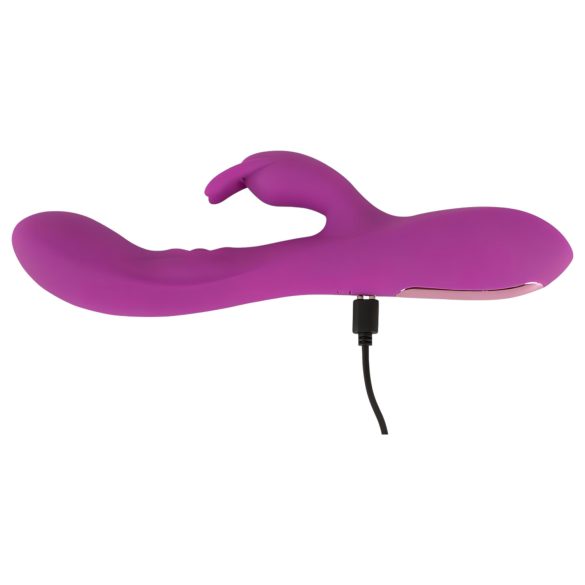 Javida Thumping Rabbit - vibrator cu 3 motoare - braț pentru clitoris - lila