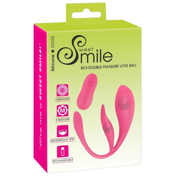 SMILE - ou vibrant roz cu radio și acumulator