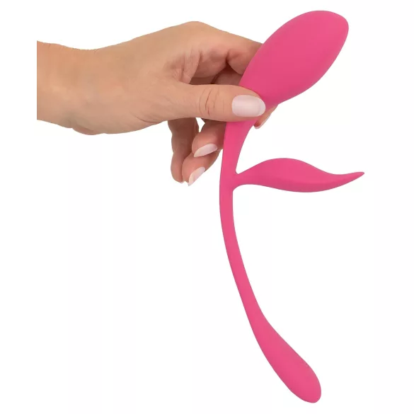 SMILE - ou vibrator cu baterie reîncărcabilă și telecomandă radio, purtabil (roz)
