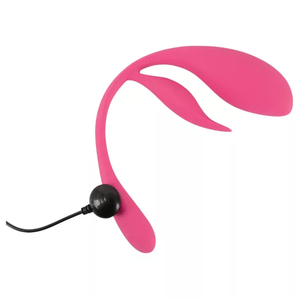 SMILE - ou vibrator cu baterie reîncărcabilă și telecomandă radio, purtabil (roz)