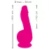 SMILE Powerful - vibrator cu ventuză, 2 motoare, reîncărcabil - roz
