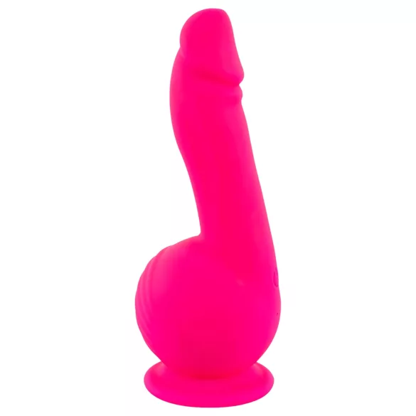 SMILE Powerful - vibrator cu ventuză, 2 motoare, reîncărcabil - roz
