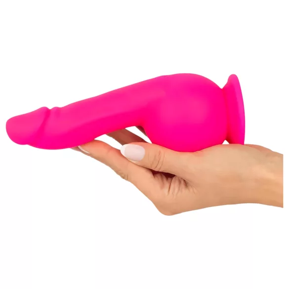 SMILE Powerful - vibrator cu ventuză, 2 motoare, reîncărcabil - roz