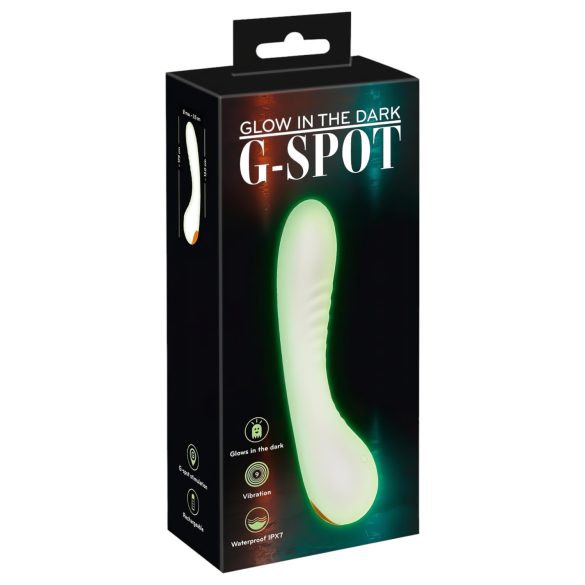 You2Toys - Vibrator pentru punctul G - fosforescent - alb