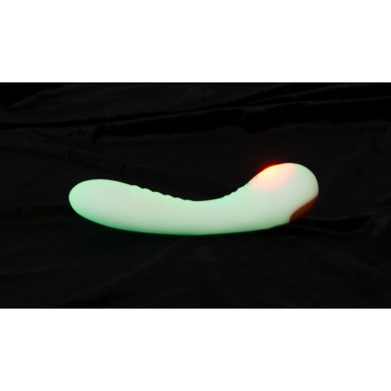 You2Toys Glow în întuneric - vibrator fluorescent pentru punctul G (alb)