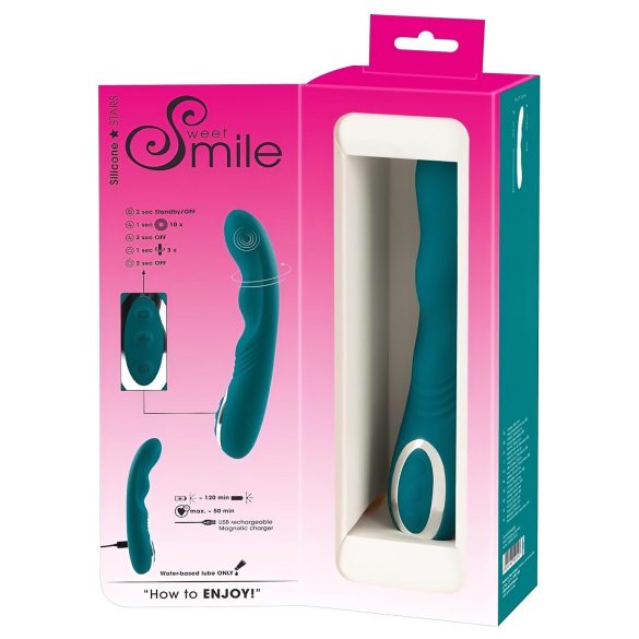 SMILE - vibrator rotativ pentru punctul G - reîncărcabil, impermeabil, verde