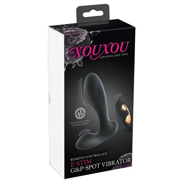 XOUXOU - vibrator purtabil G și P punct electric (negru)