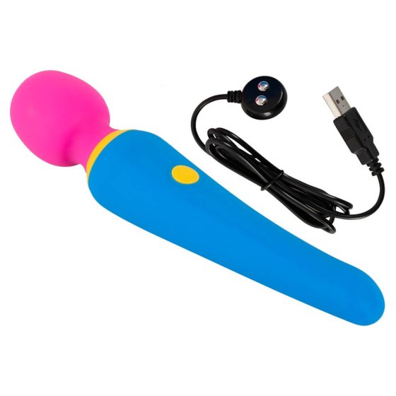 You2Toys colorat - vibrator masaj cu baterie, rezistent la apă (colorat)