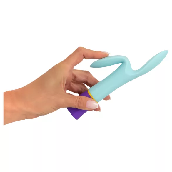 You2Toys - vibrator dublu motor, reîncărcabil, rezistent la apă - colorat