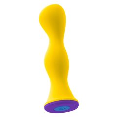   Vibrator anal You2Toys colorat - cu acumulator, rezistent la apă (galben)