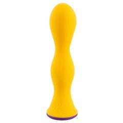   Vibrator anal You2Toys colorat - cu acumulator, rezistent la apă (galben)