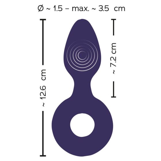 SMILE - vibrator anal cu acumulator (mov)