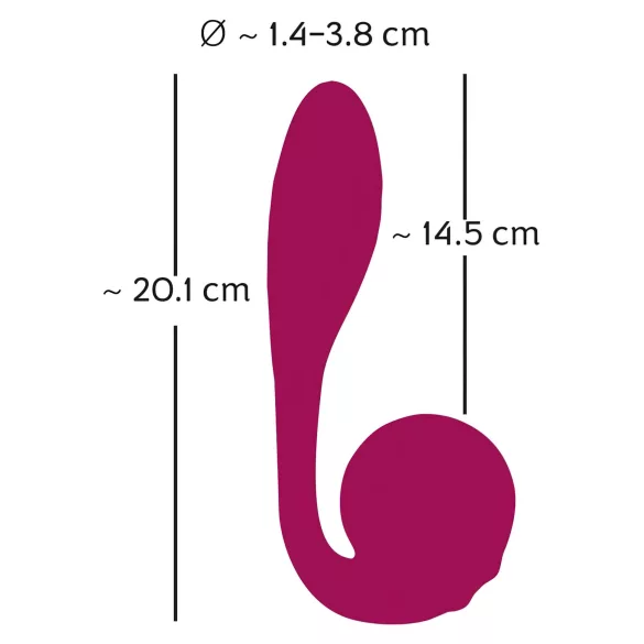 You2Toys Rosenrot - vibrator pentru punctul G, cu acumulator, rezistent la apă (roșu)