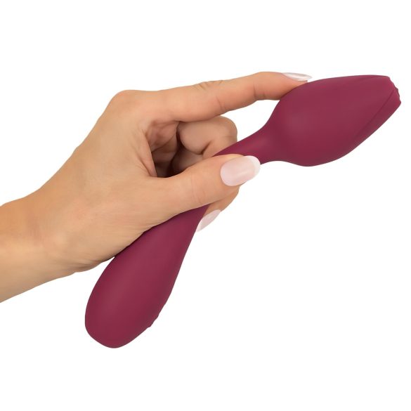 You2Toys Rosenrot - vibrator flexibil pentru punctul G - roșu