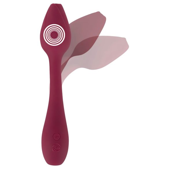 You2Toys Rosenrot - vibrator flexibil pentru punctul G - roșu