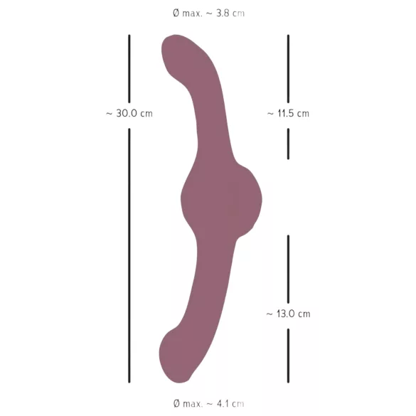 You2Toys Turbo Shaker - vibrator cu două capete (mov)