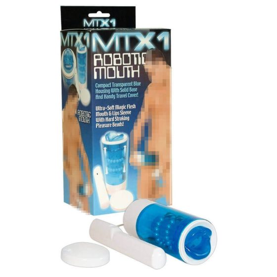 MTX1 Delight Francez - masturbator oral (albastru)