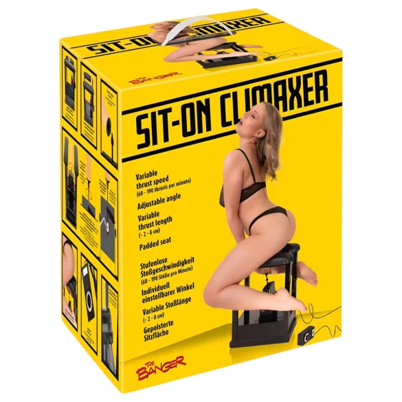 The Banger Sit-On-Climaxer - mașină sexuală electrică (negru)