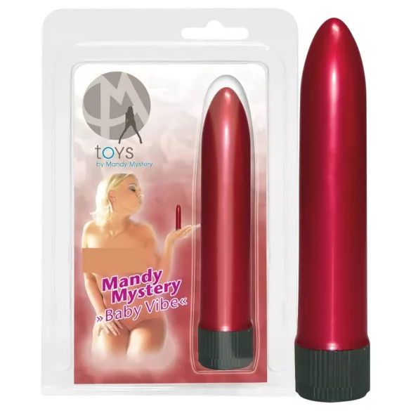Mini vibrator - stimulator discret - roșu perlat