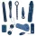 You2Toys - set pentru cupluri cu vibrații - 9 piese - midnight blue