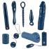 You2Toys - set pentru cupluri cu vibrații - 9 piese - midnight blue