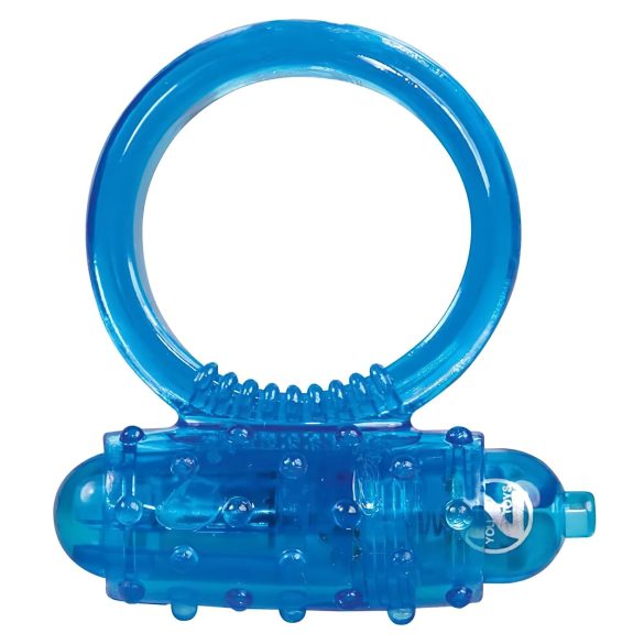 You2Toys - inel vibrator din silicon (albastru)