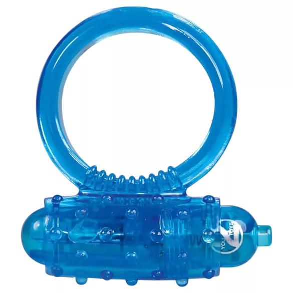 You2Toys - inel pentru penis cu vibrații - silicon - albastru