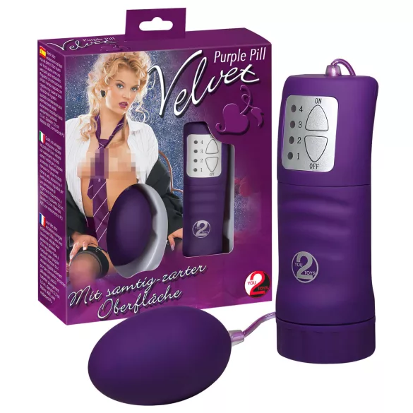 You2Toys - Ou vibrator catifelat - mov