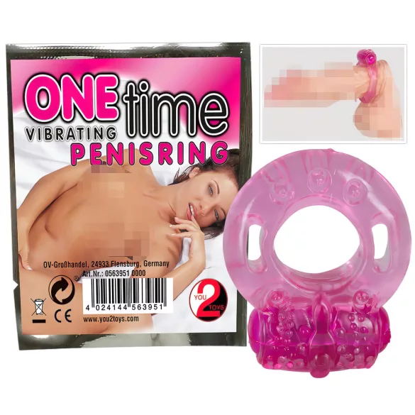 You2Toys - Inel vibratoriu unic (roz)