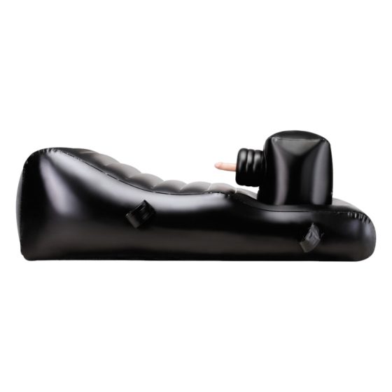 Louisiana Lounger - pat de sex cu vibrator incorporat (negru)