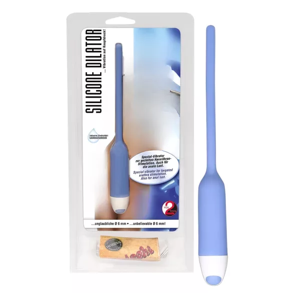 You2Toys - dilatator uretral mic cu vibrații - silicon albastru