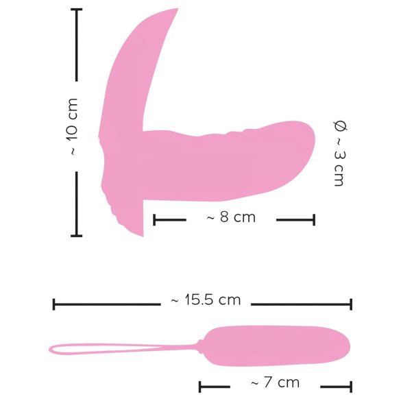 SMILE Shelly - vibrator cu telecomandă tip scoică - roz