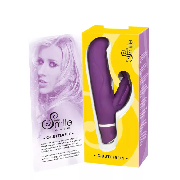 SMILE - Vibrator cu fluture pentru stimulare punct G - silicon