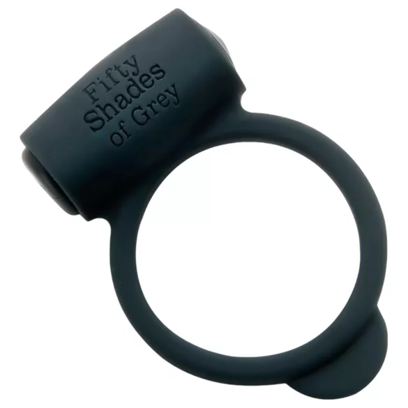 Fifty Shades of Grey - inel penian vibrator - silicon negru