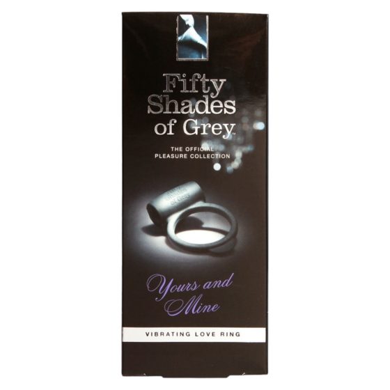 Fifty Shades of Grey - Inel vibrant pentru penis (negru)
