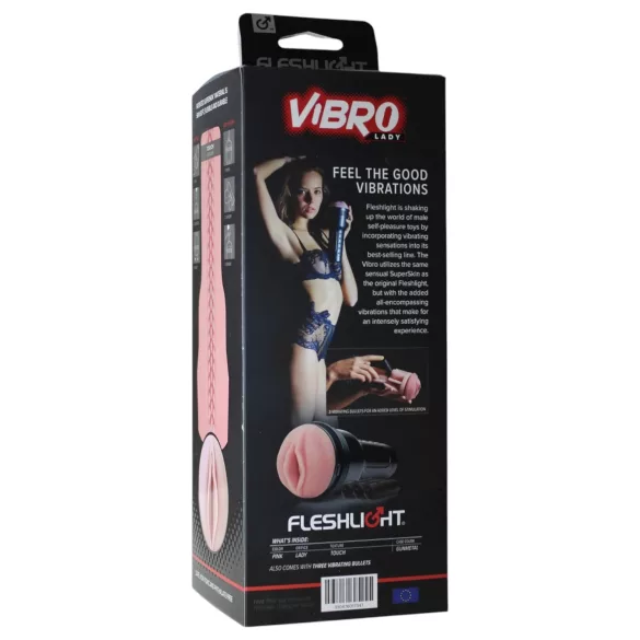 Fleshlight - vagin realist Vibro - silicon roz