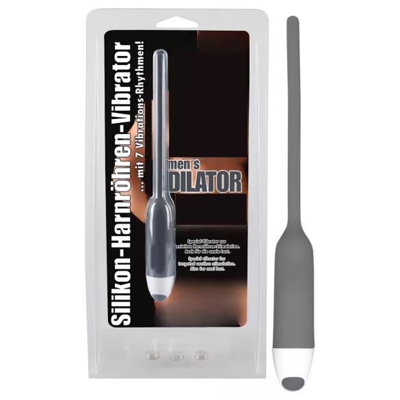 You2Toys - dilatator uretral - vibrații - silicon gri 6mm