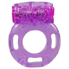   You2Toys - Inel pentru penis cu vibrații unică folosință - mov